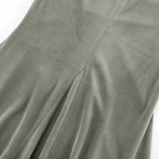 Sage Velvet Mermaid Skirt