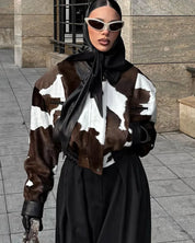 Cropped Cow Hyde Jacket