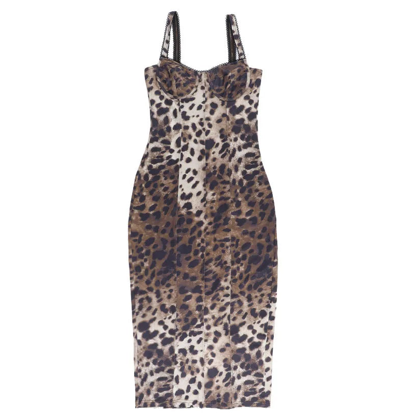 Leopard Print Maxi Dress