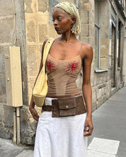 Red Sun Camisole Top