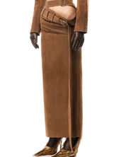Coco Suede Cut Out Skirt