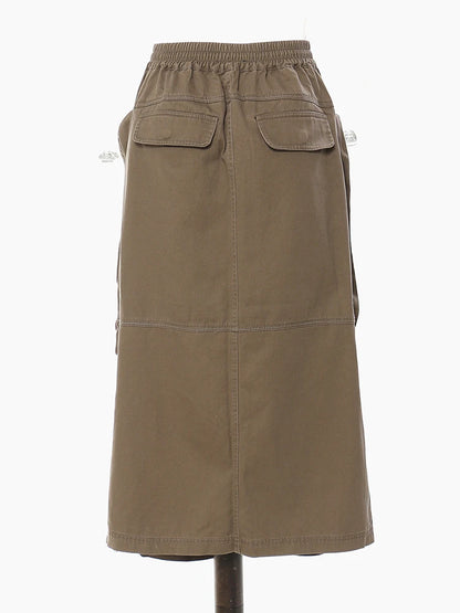 Denim Cargo Skirt