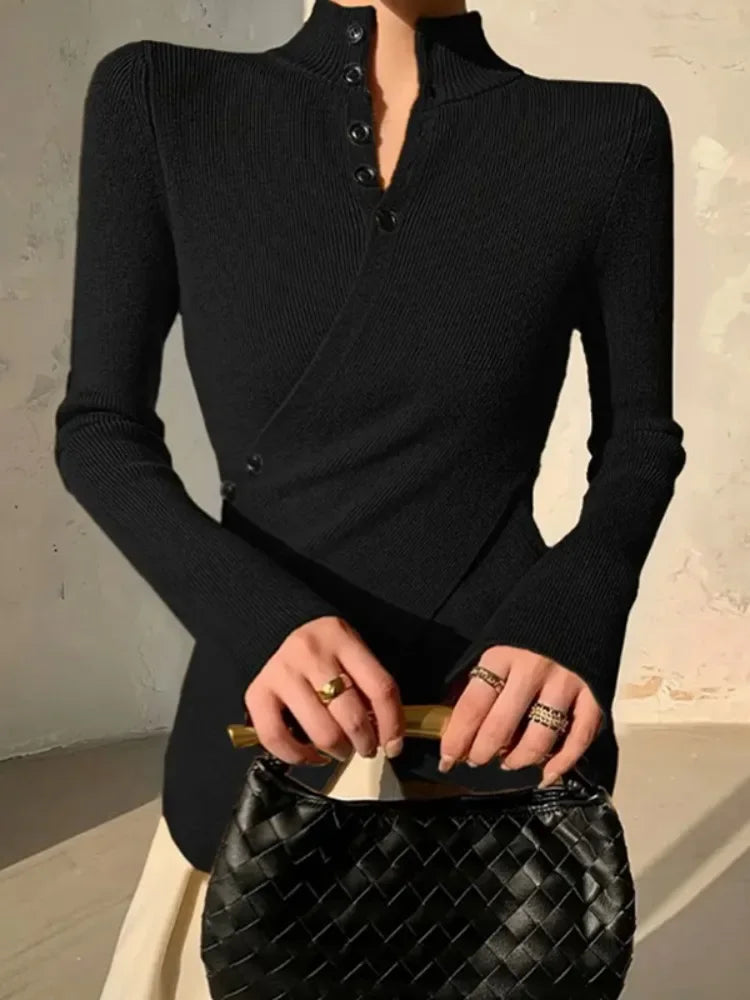 Knitted Wrap Sweater
