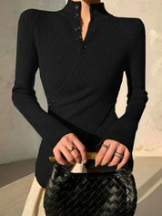 Knitted Wrap Sweater