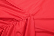 Red Ruched Backless Maxi Dress