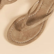 Suede Thong Sandals