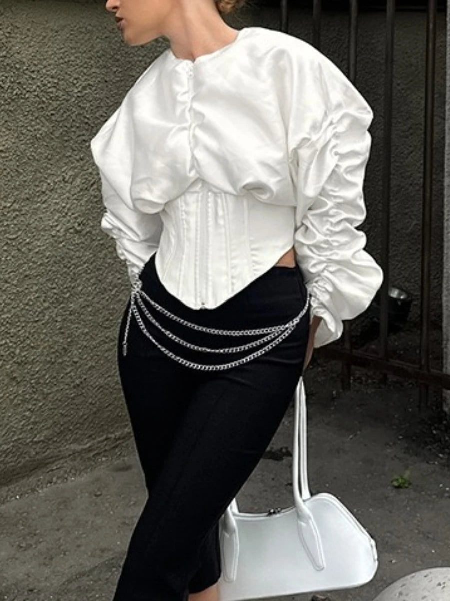 Angel Ruched Corset Top