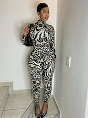 Animal Instinct Leopard  Jumpsuit