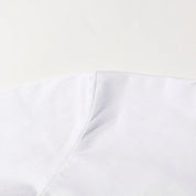 White Collar Crop Top