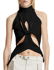 Cut Out Knitted Top