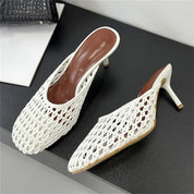 Weave Slip In Mules