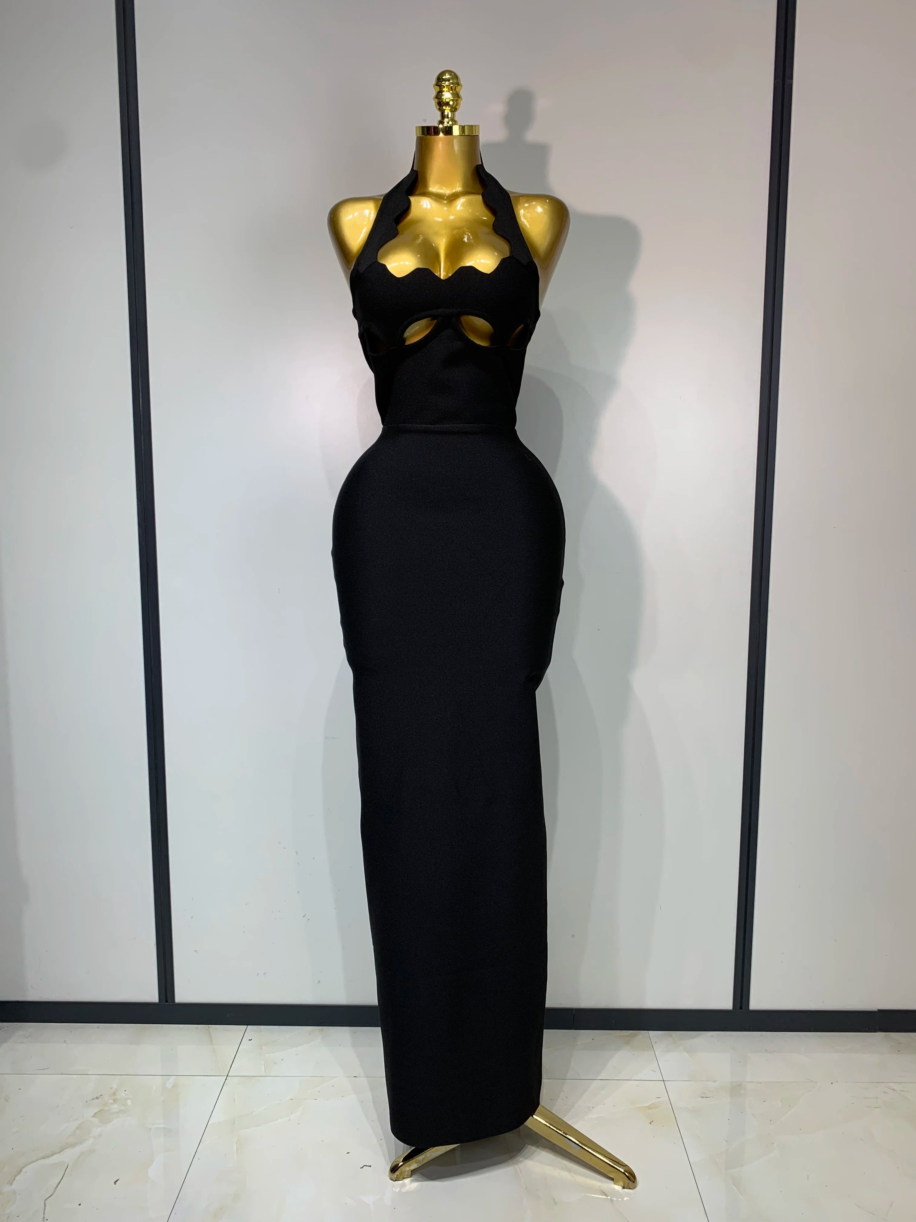 Halter Neck Bandage Dress
