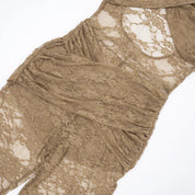 Barely There Lace Jumpsuit - Nude