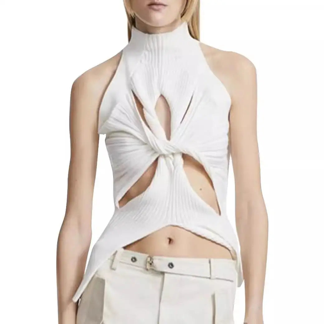 Cut Out Knitted Top
