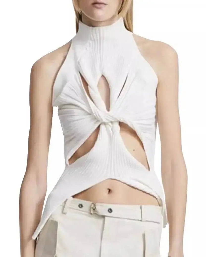 Cut Out Knitted Top