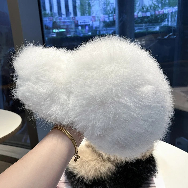 Faux Fur Baseball Cap