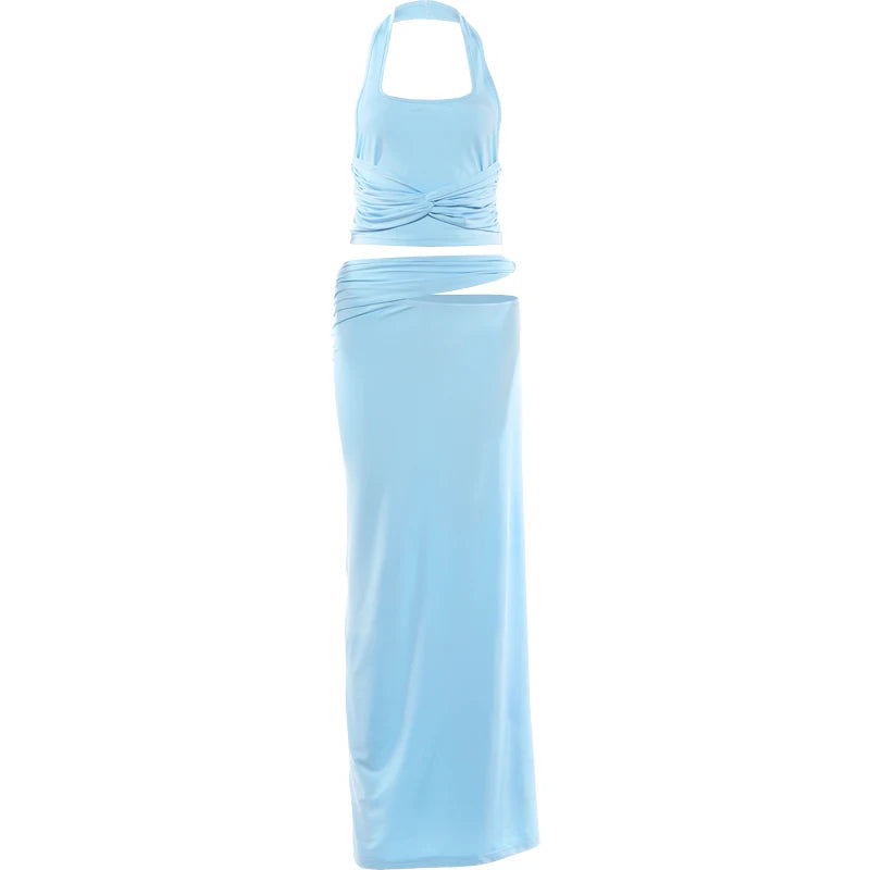 Ruched Skirt Set