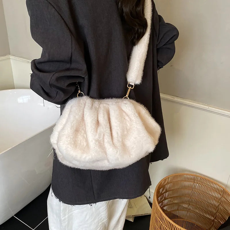 Fluffy Crossbody Faux Fur Bag