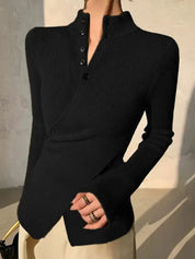 Knitted Wrap Sweater
