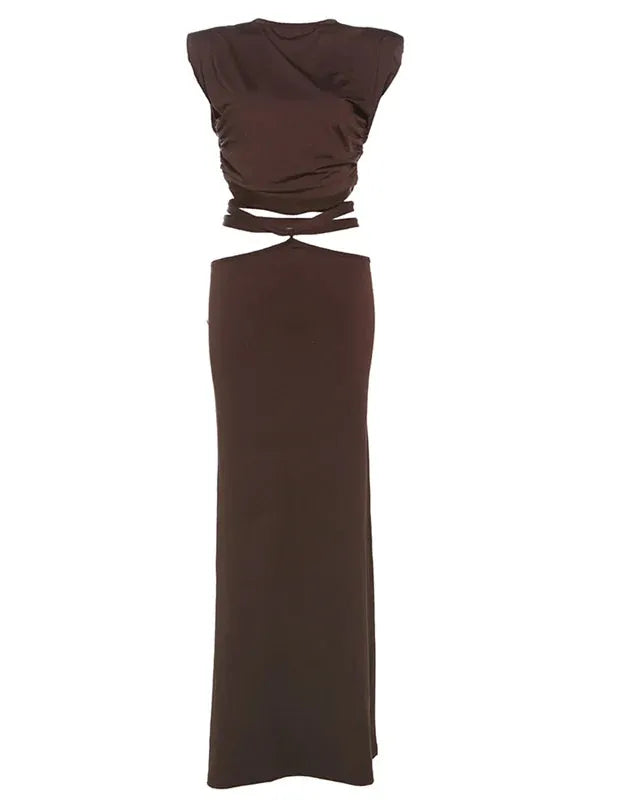 Mocha Mami Skirt Set