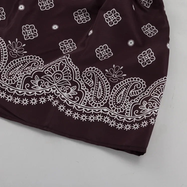 Vintage Bandana Skirt Set