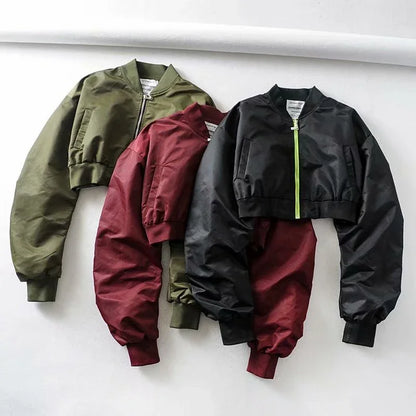 Cropped Flight Jacket