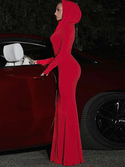 Hooded Maxi Dress