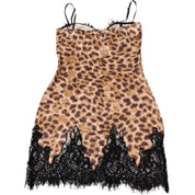 Lace Leopard Mini Dress