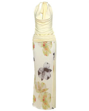 Butter Yellow Floral Skirt Set