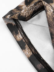 Leopard Print Capri Jumpsuit
