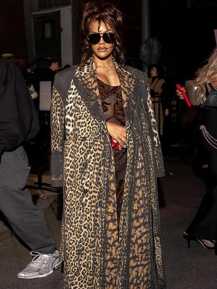 In The Wild Leopard Trench Coat