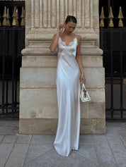 Satin Sling Maxi Dress