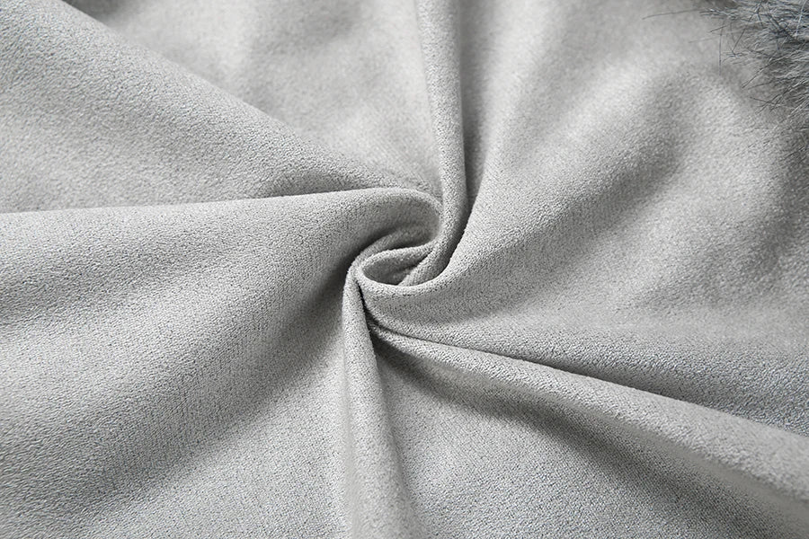 Grey Faux Fur Jacket