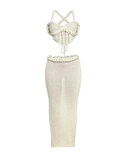 2 Piece Knit Corset Set