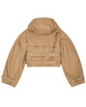 Double Buckle Cropped Trench Coat