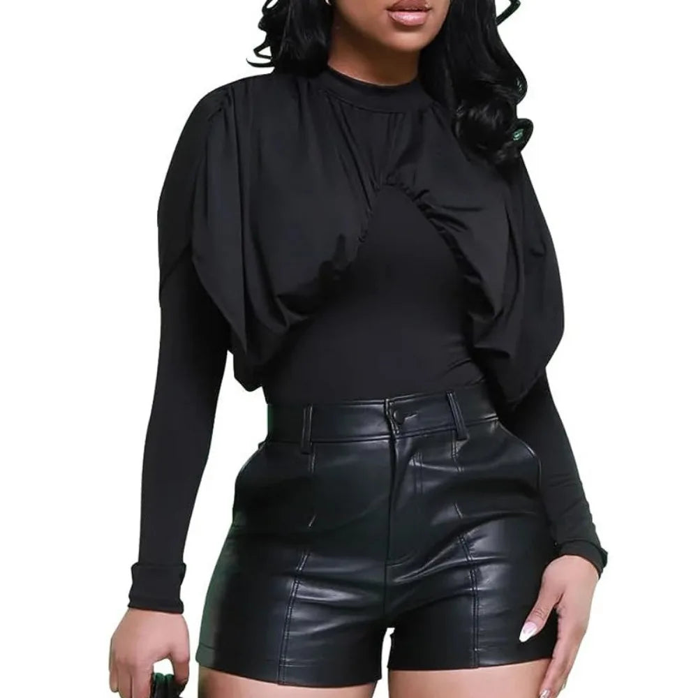 Faux Leather Shorts