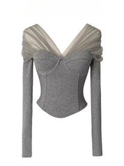 Heather Off Shoulder Top