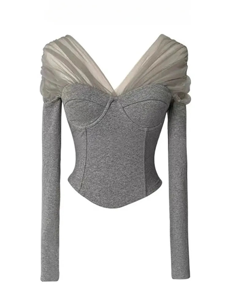 Heather Off Shoulder Top