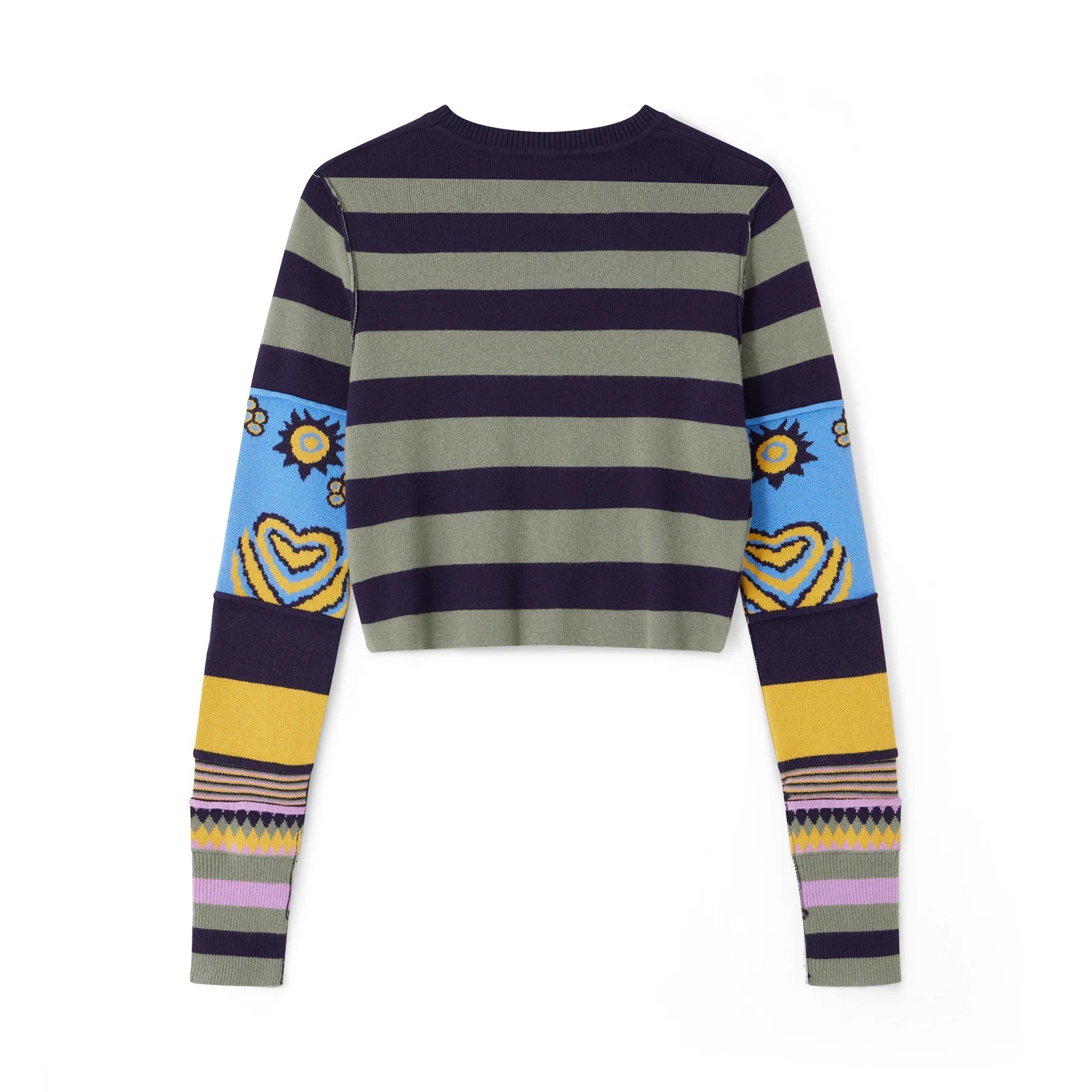 Vintage Striped Knit Sweater.