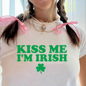 Kiss Me I'm Irish Baby Tee