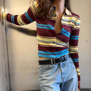 Paige Stripe Knitted Top