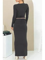 2 Piece Maxi Skirt Set