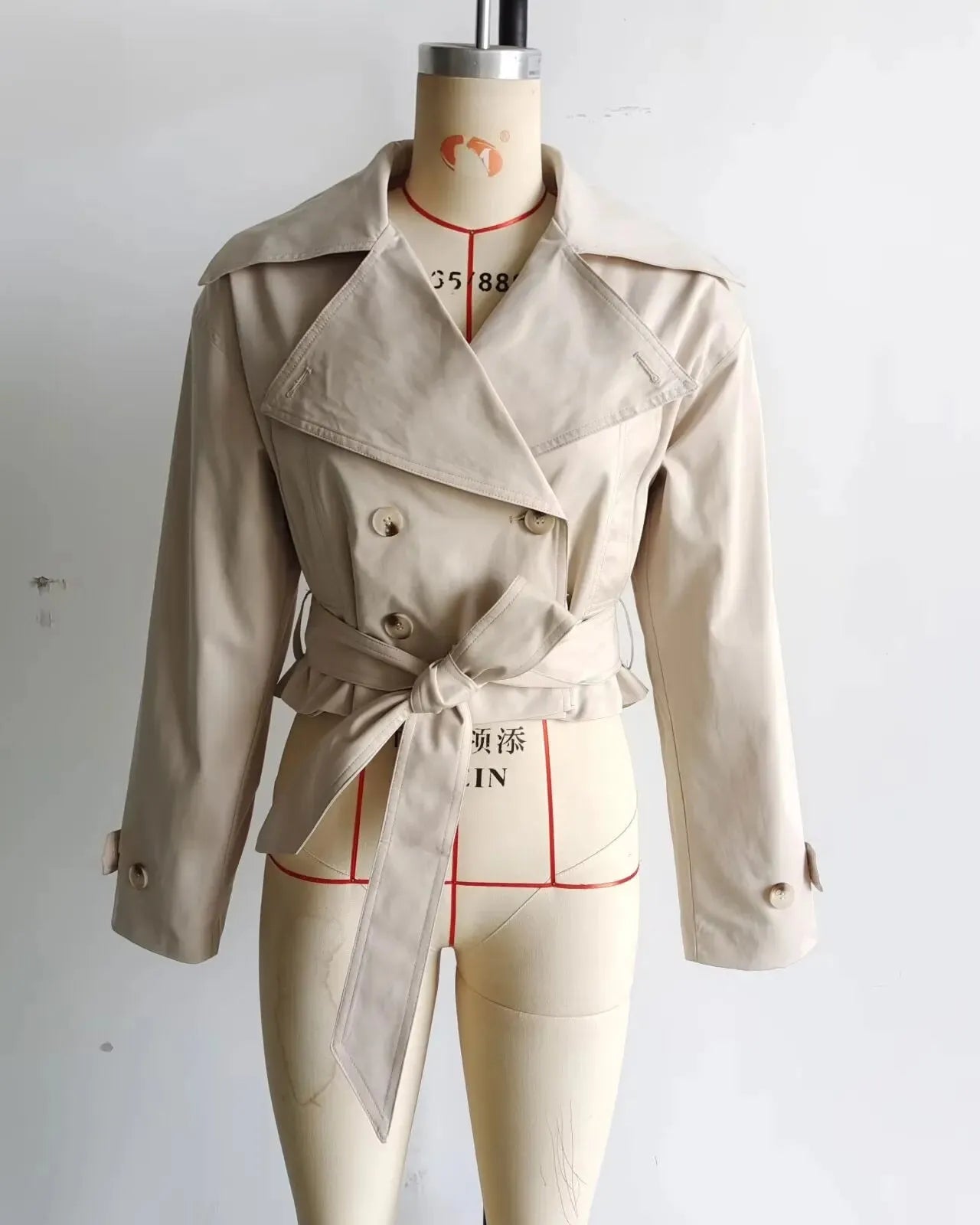 Cropped Trench Coat