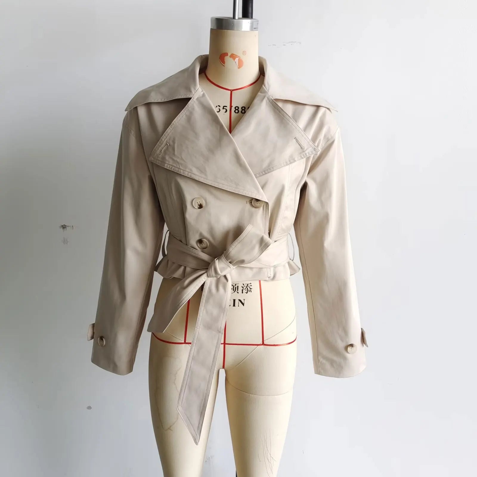 Cropped Trench Coat