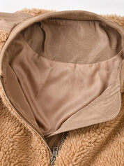Caramel Cropped Cargo Jacket