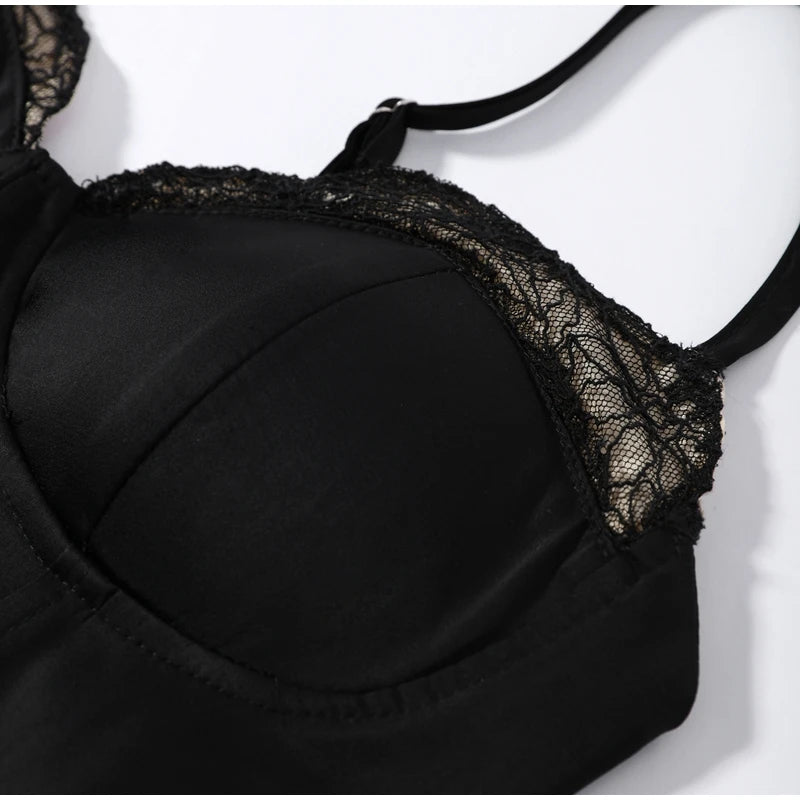 Sexy Lace Patchwork Corset