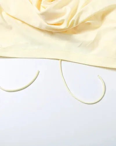 Butter Yellow Floral Skirt Set