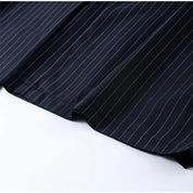 Pinstripe Pleated Wide Leg Pants