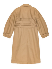 Khaki Double Breasted Trench Coat