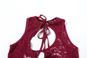 Lace Me Up Cut Out Capri Set